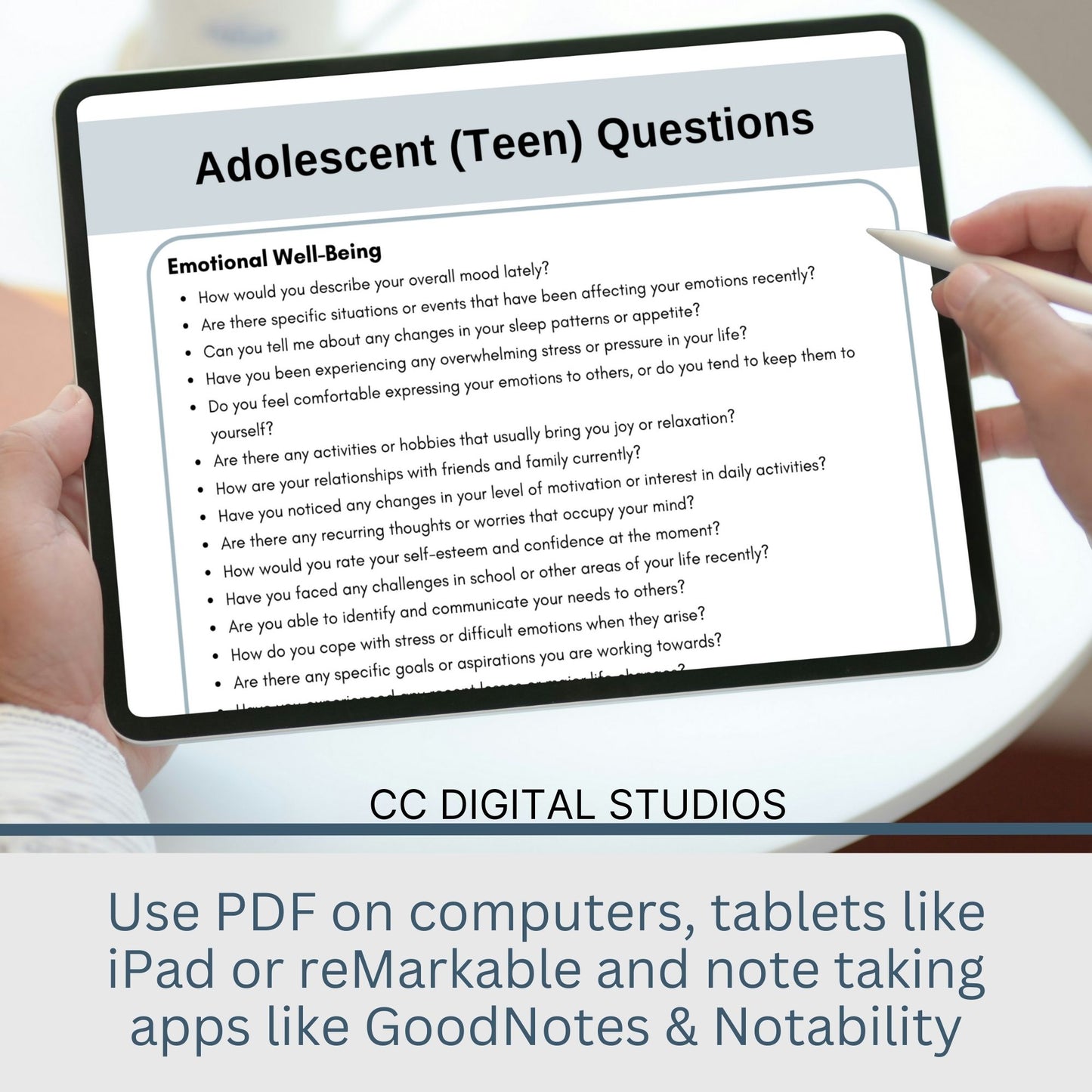 300 therapy session questions. Perfect for child therapy when treating teens, these reference sheets serve as therapy cheat sheets and engaging adolescent conversation starters.