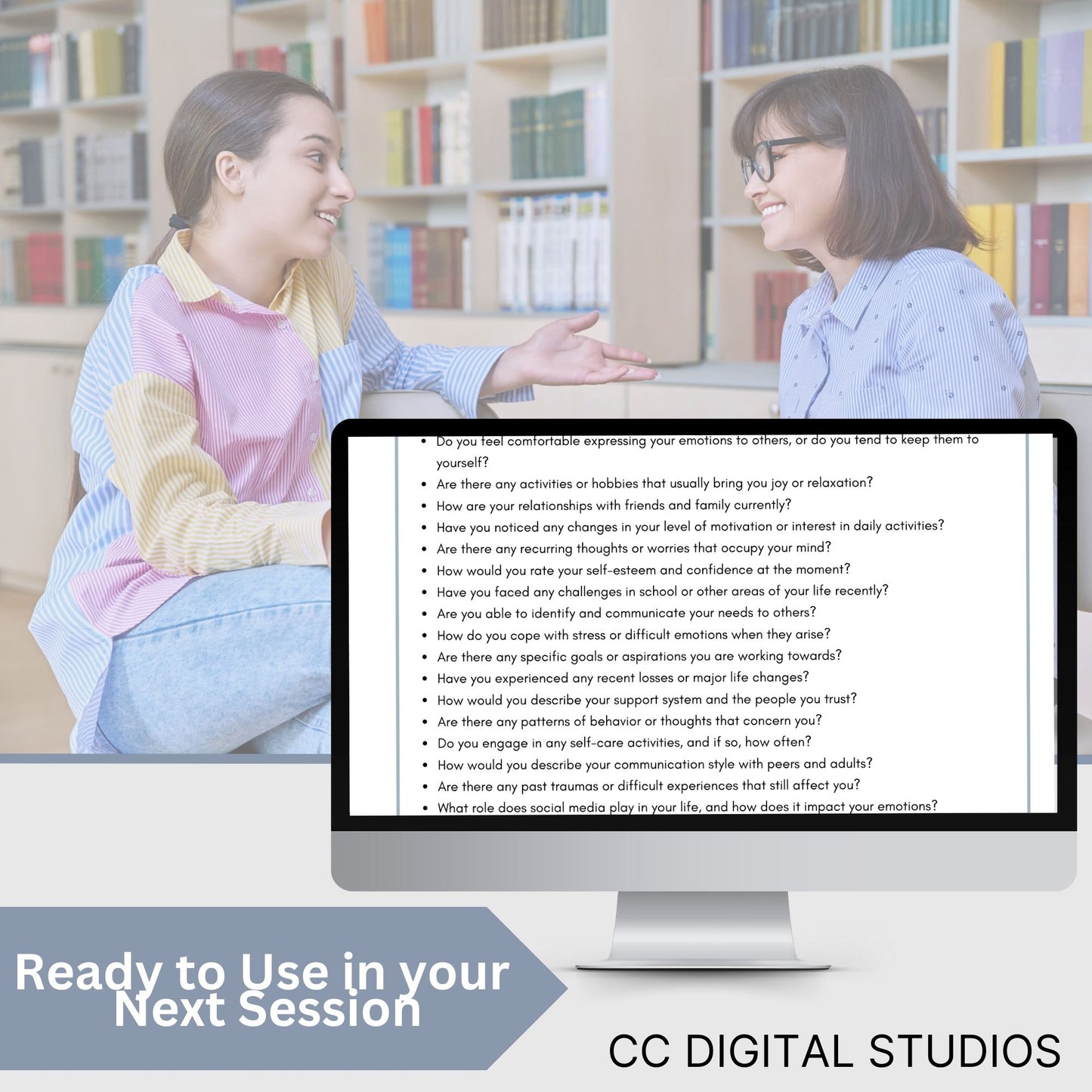 300 therapy session questions. Perfect for child therapy when treating teens, these reference sheets serve as therapy cheat sheets and engaging adolescent conversation starters.