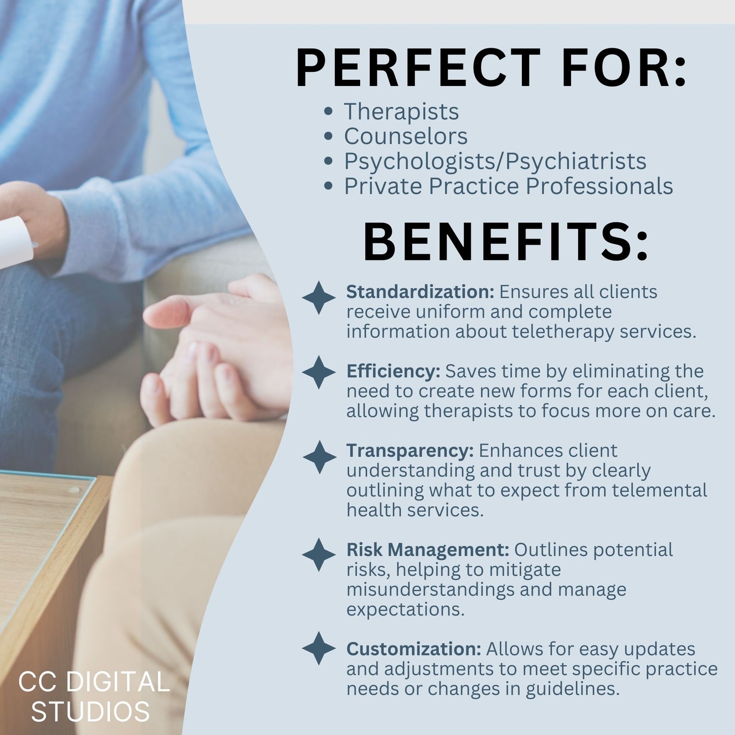 Telemental Health Informed Consent Template, professionally designed for private practice therapist offices. This consent template provides a clear, and comprehensive guide to the services you offer remotely. Mental Health Consent, counseling forms