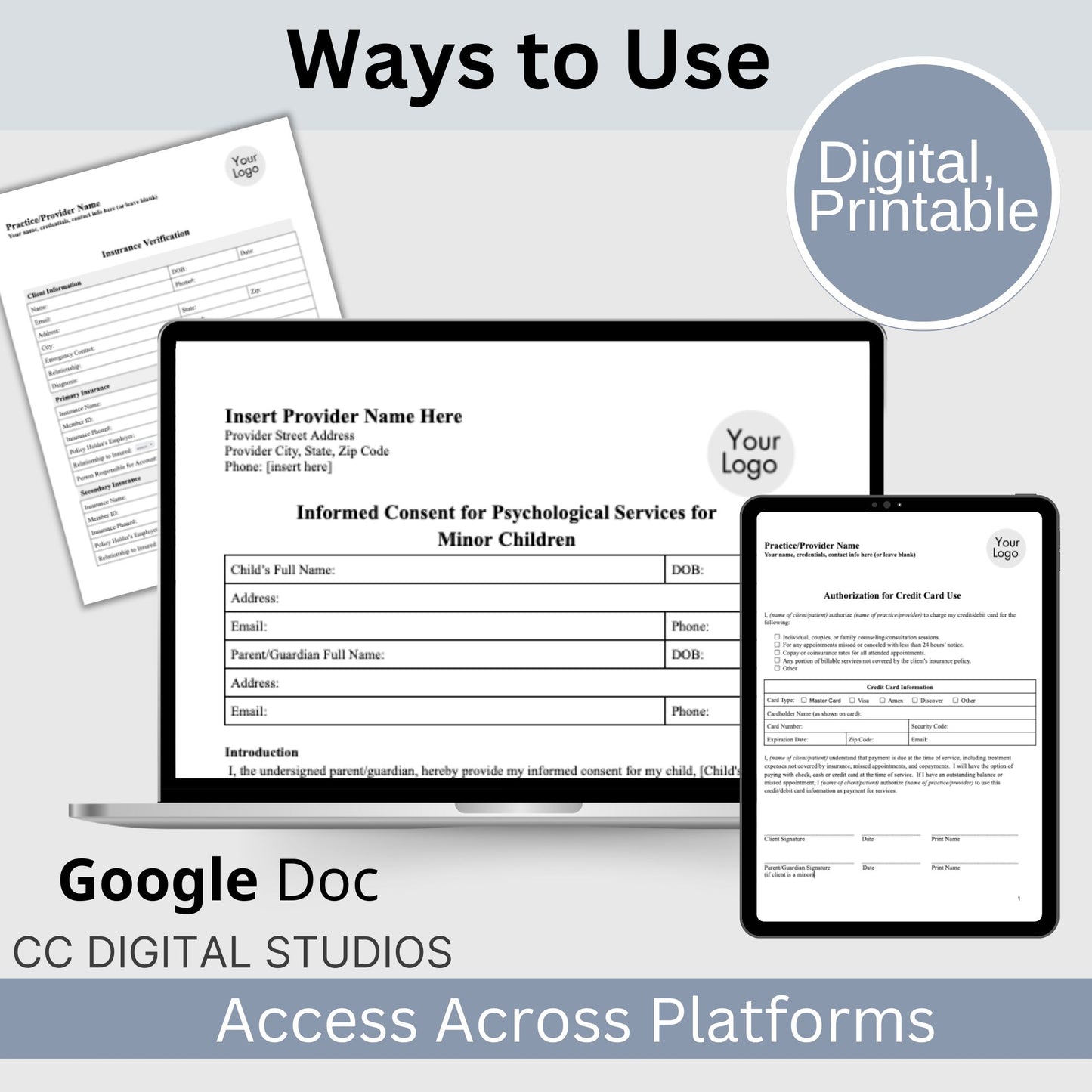 Therapy Notes and Office Policies Practice Practice BUNDLE, Google Doc Counseling Intake, Progress Notes, Treatment Plan, Client Intake. 18 essential forms designed to streamline and organize your client records. Private practice counseling office