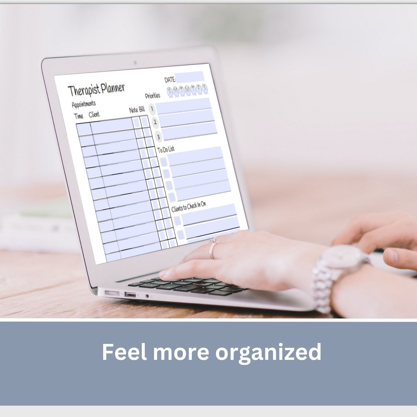 Therapist Daily Appointment Planner