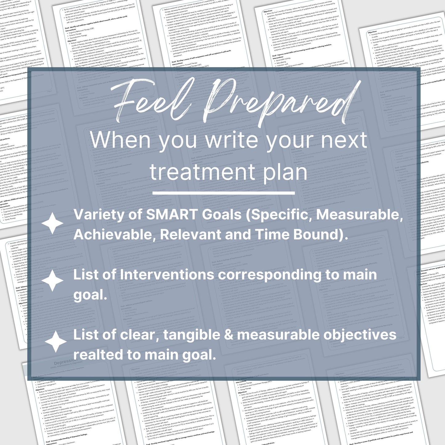 therapy resource to help therapists create effective treatment plans, focus on therapy goals, interventions, and measurable objectives. Treatment plans for depression, anxiety, substance abuse treatment plans, and anger management. Therapy notes