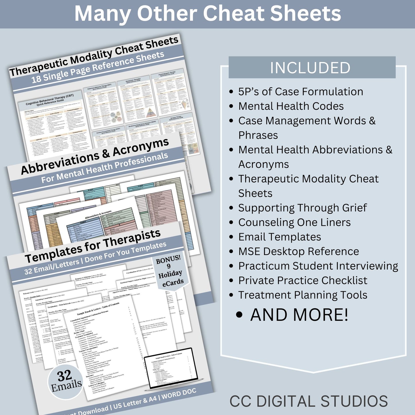Whole Shop Bundle Therapy Cheat Sheets, Therapy Objectives and Goals, Therapy Questions, SMART Goals, Therapy Interventions, Guides