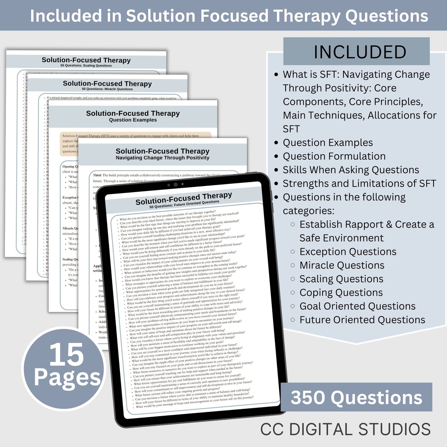 Therapy Questions Bundle: 6,155 Cheat Sheets for Enhanced Therapy Sessions