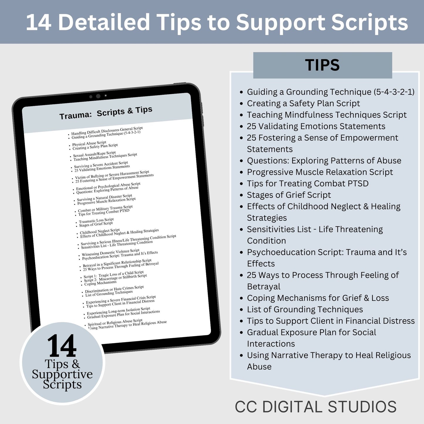 Trauma therapy scripts and tips. Unlock the full potential of your therapeutic practice with our comprehensive 53 page Mental Health Therapy Scripts, covering 23 trauma focused therapy sessions.