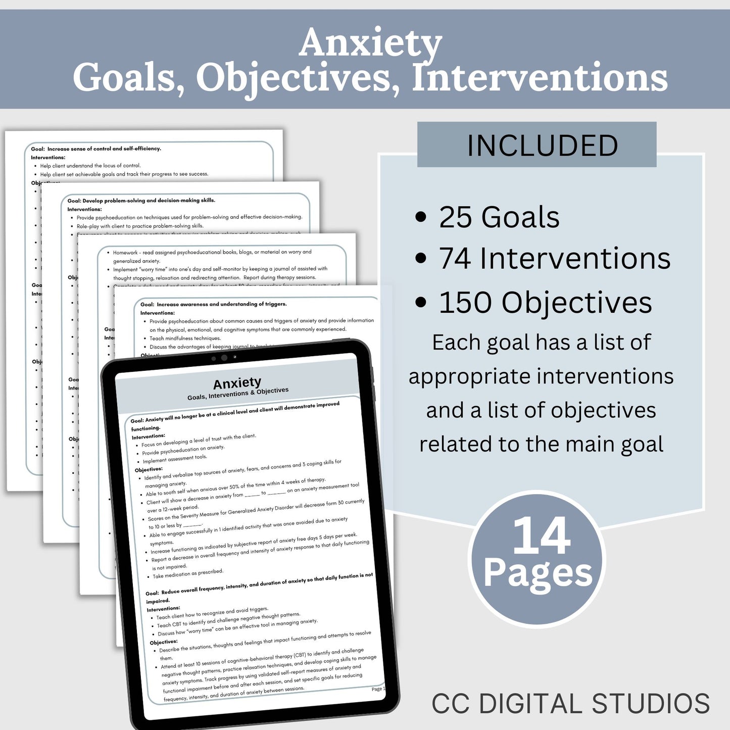 Anxiety Treatment Bundle Therapist: Treatment Planning Tool