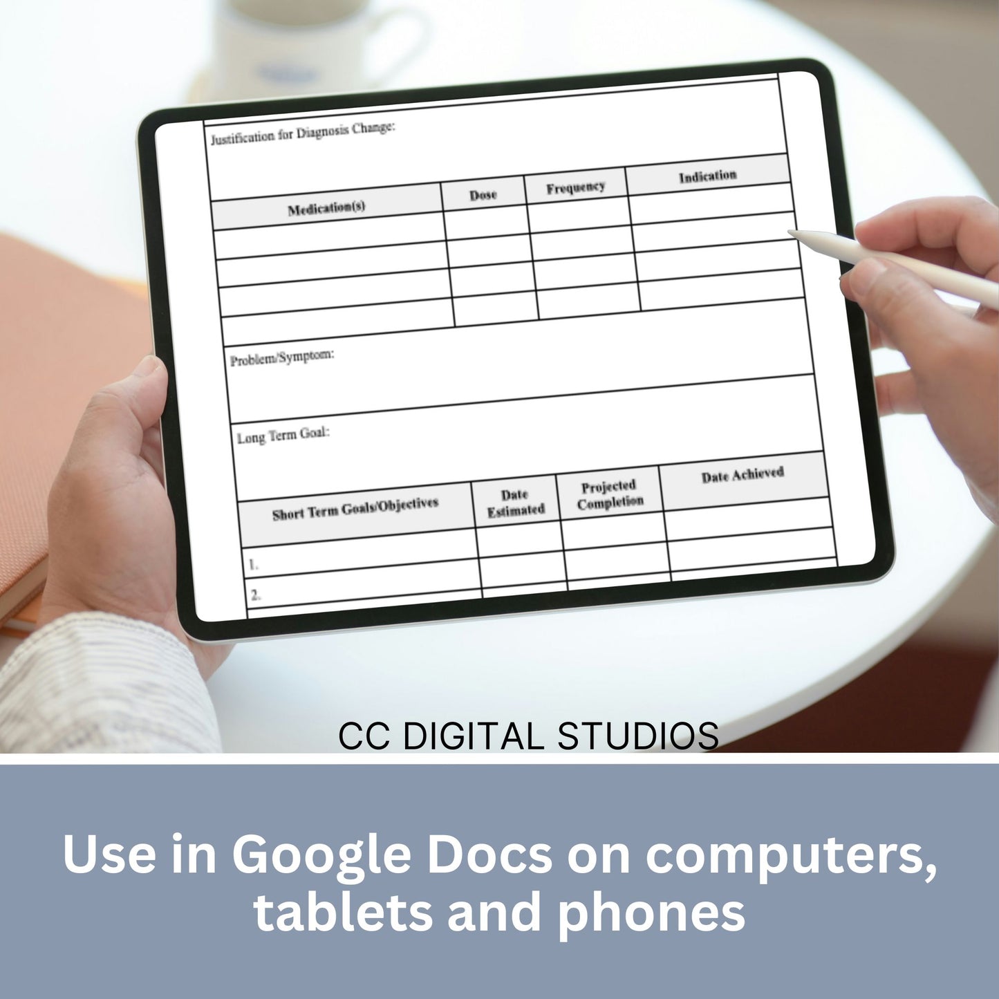 Treatment Plan Template, a fully editable Google Doc designed to optimize your private practice or counseling office. This form empowers therapists to streamline their documentation process with efficient therapy notes.