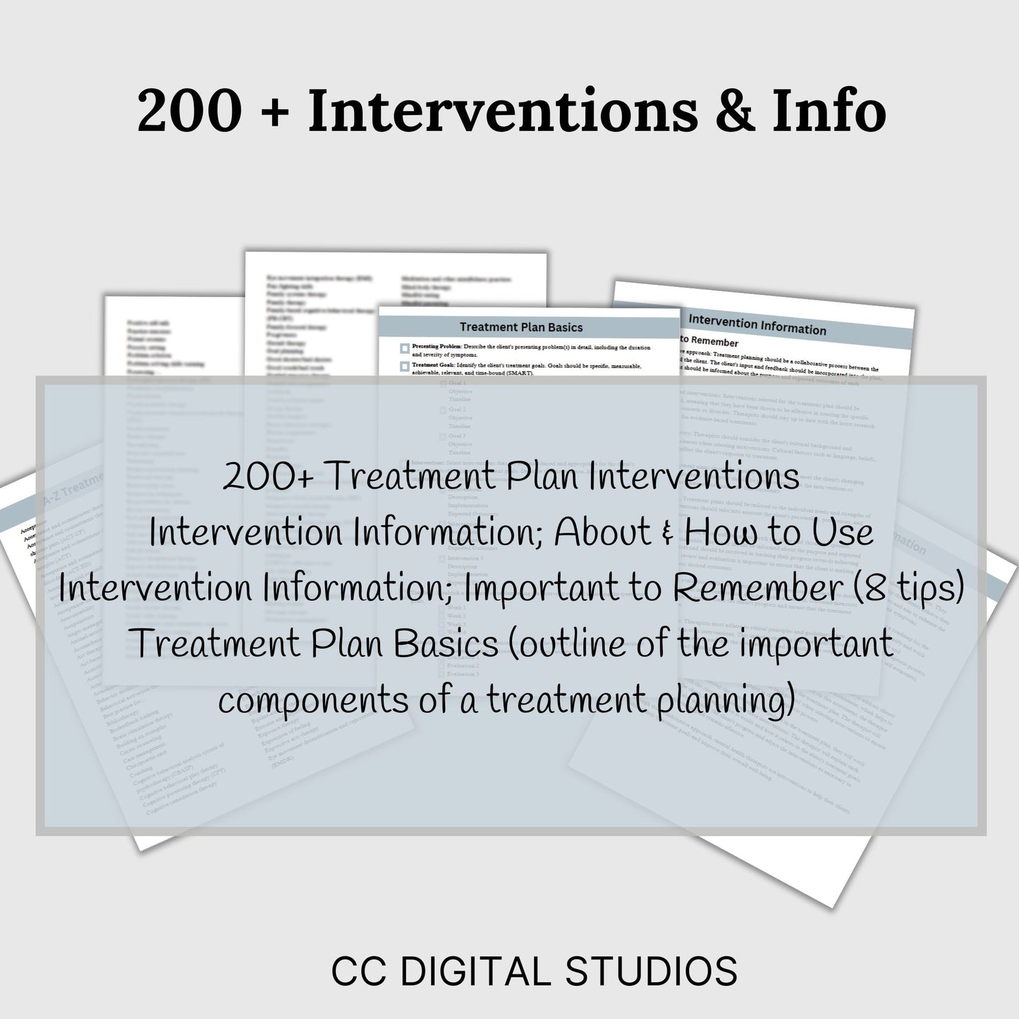 Treatment Planning Bundle: Comprehensive Tools for Therapists