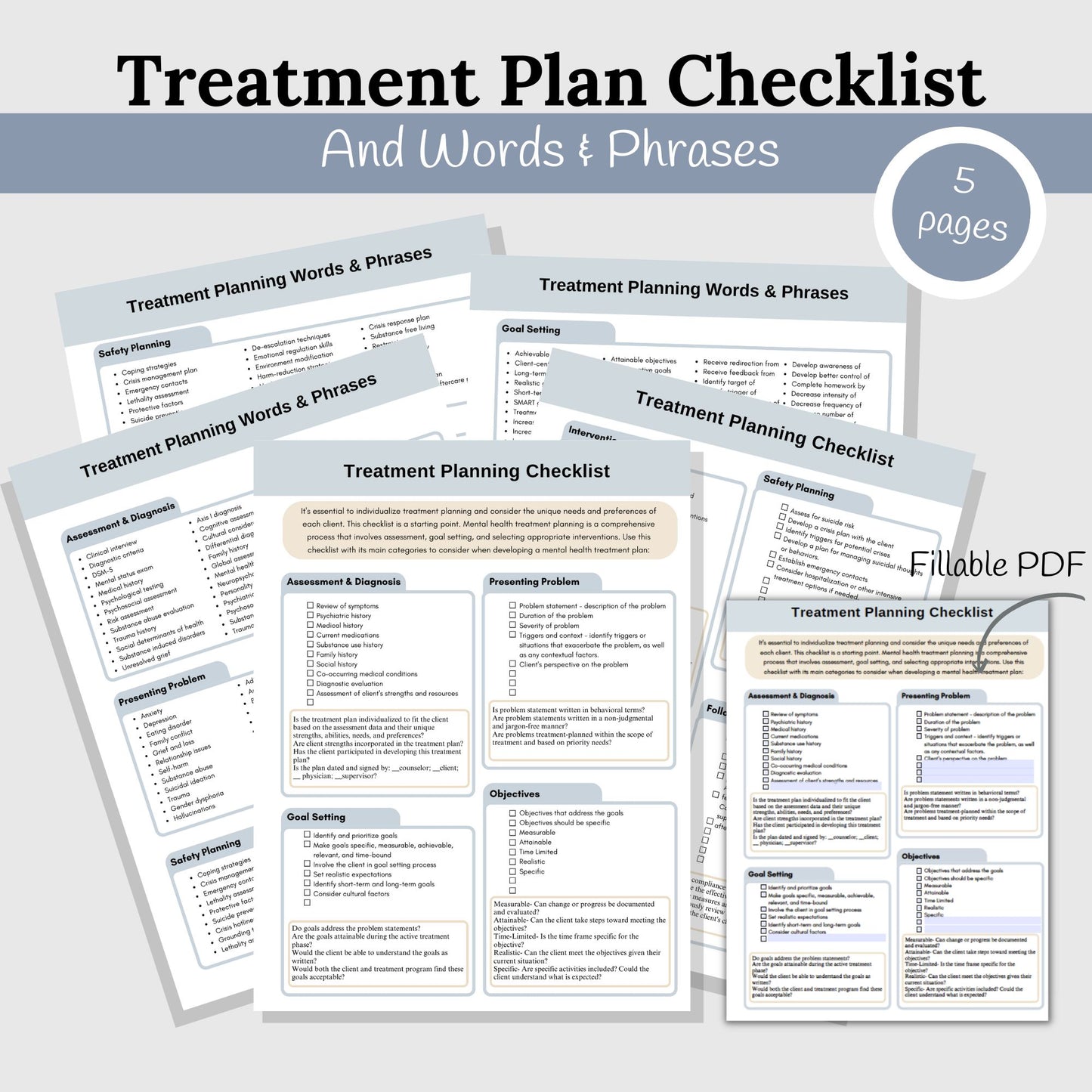 Treatment Planning Bundle: Comprehensive Tools for Therapists
