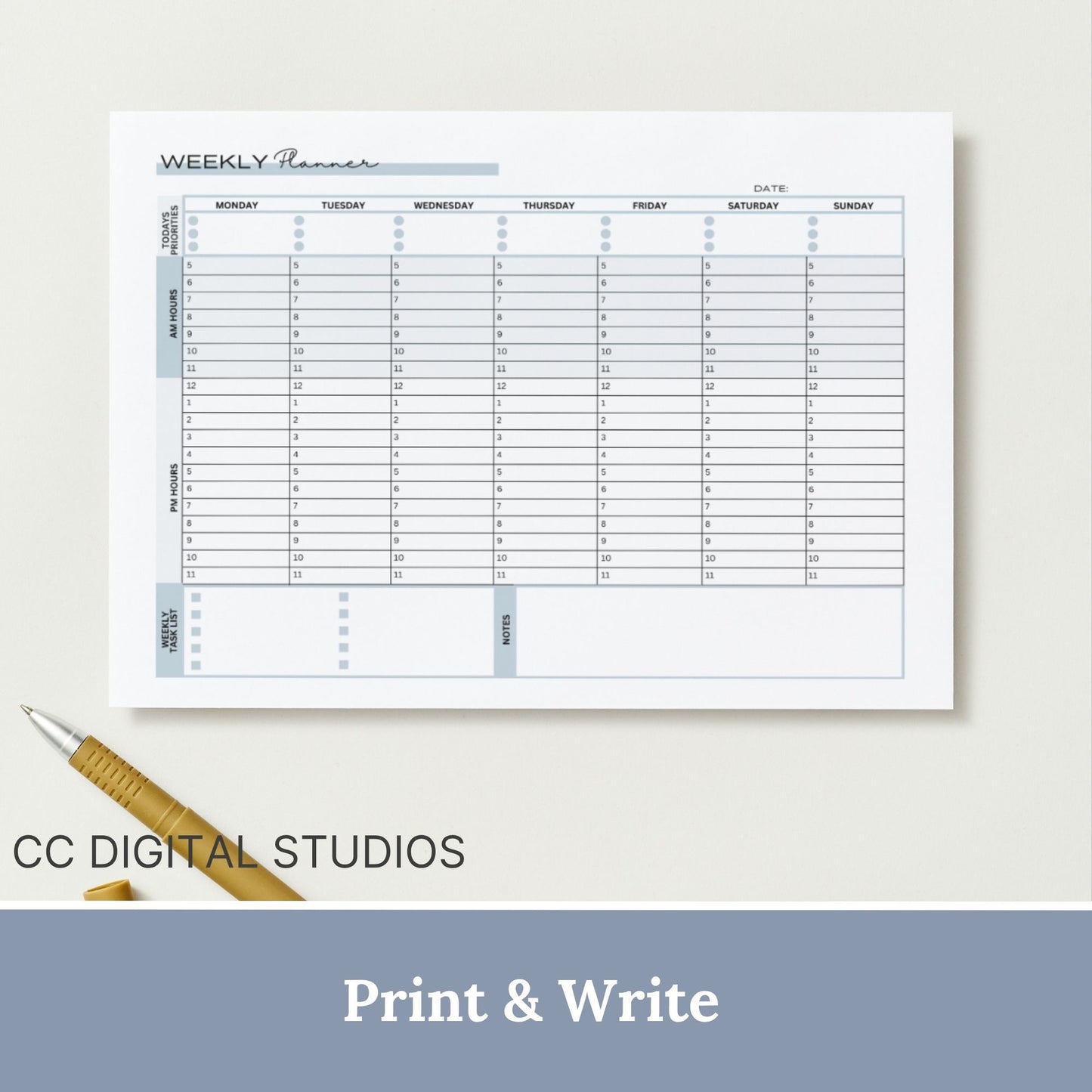 Weekly Planner: Boost Productivity and Stay Organized