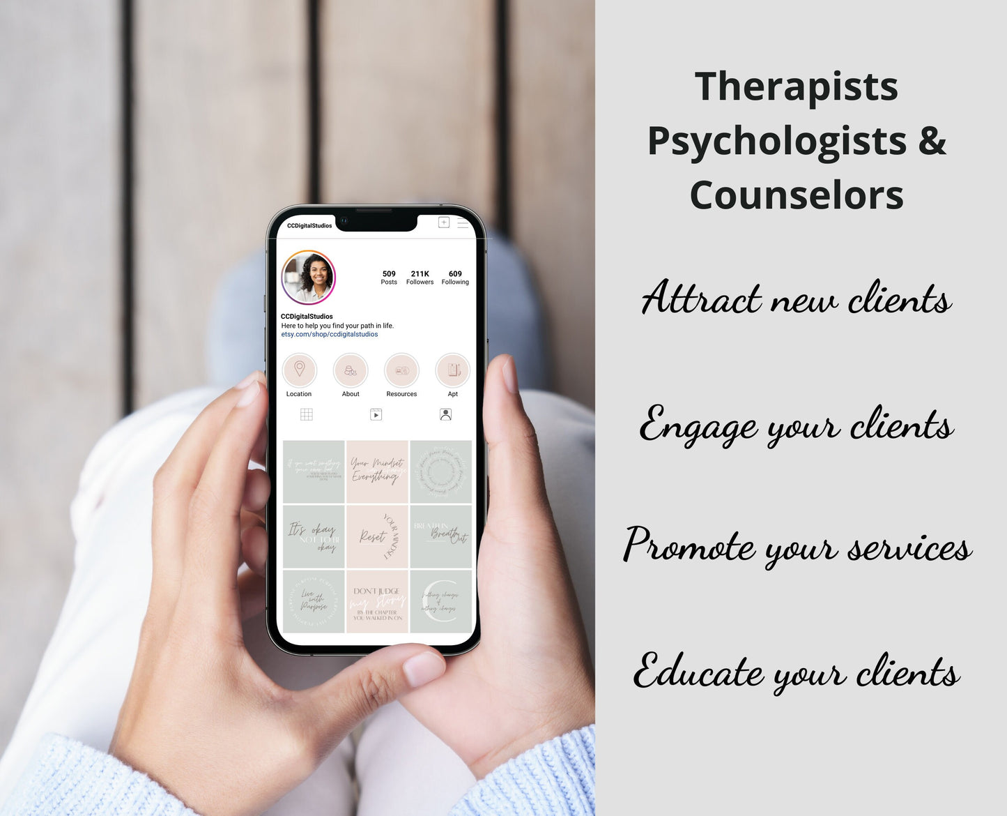 Positive Mindset Quotes for Instagram: 50 Canva Post Templates