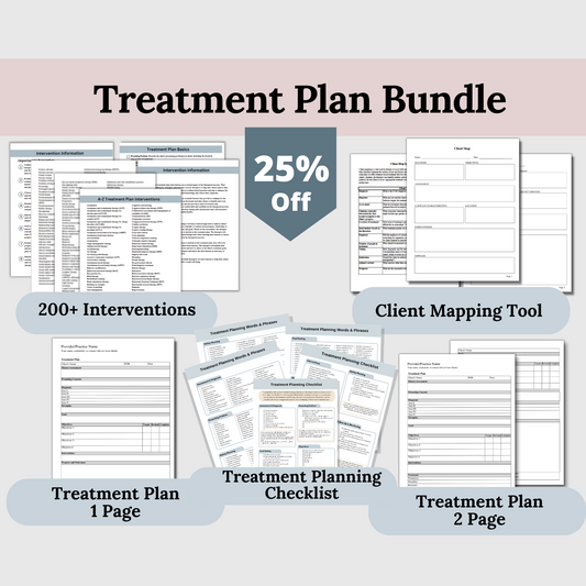 Treatment Planning Bundle: Comprehensive Tools for Therapists
