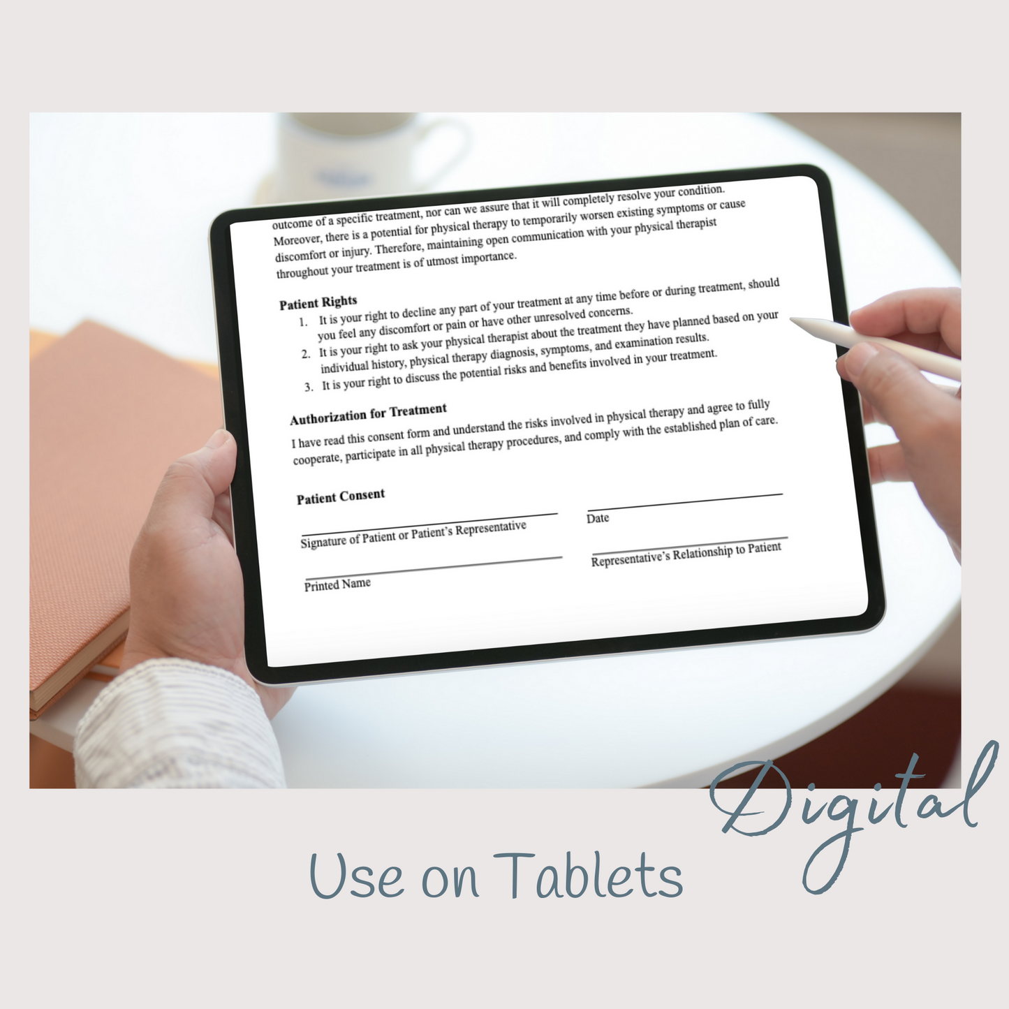 Informed Consent Template for Physical Therapy Office