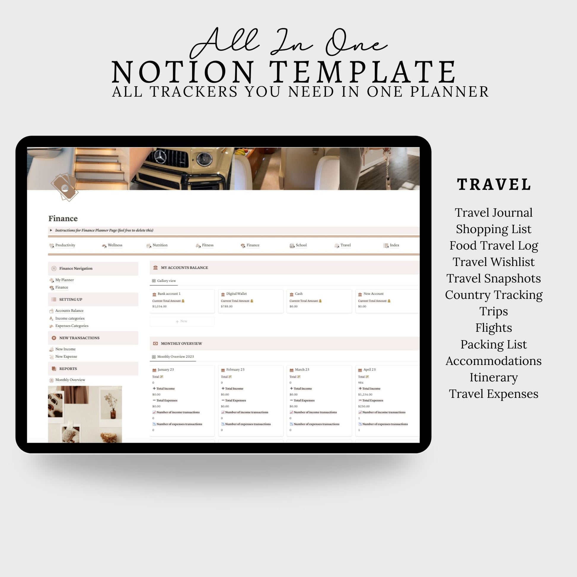 All in One Notion Template, All In One Notion Planner, Notion Journal, Notion Tracker, Aesthetic Planner, Notion Student or Business Notion. All-in-one solution to streamline your daily life management and boost your productivity.