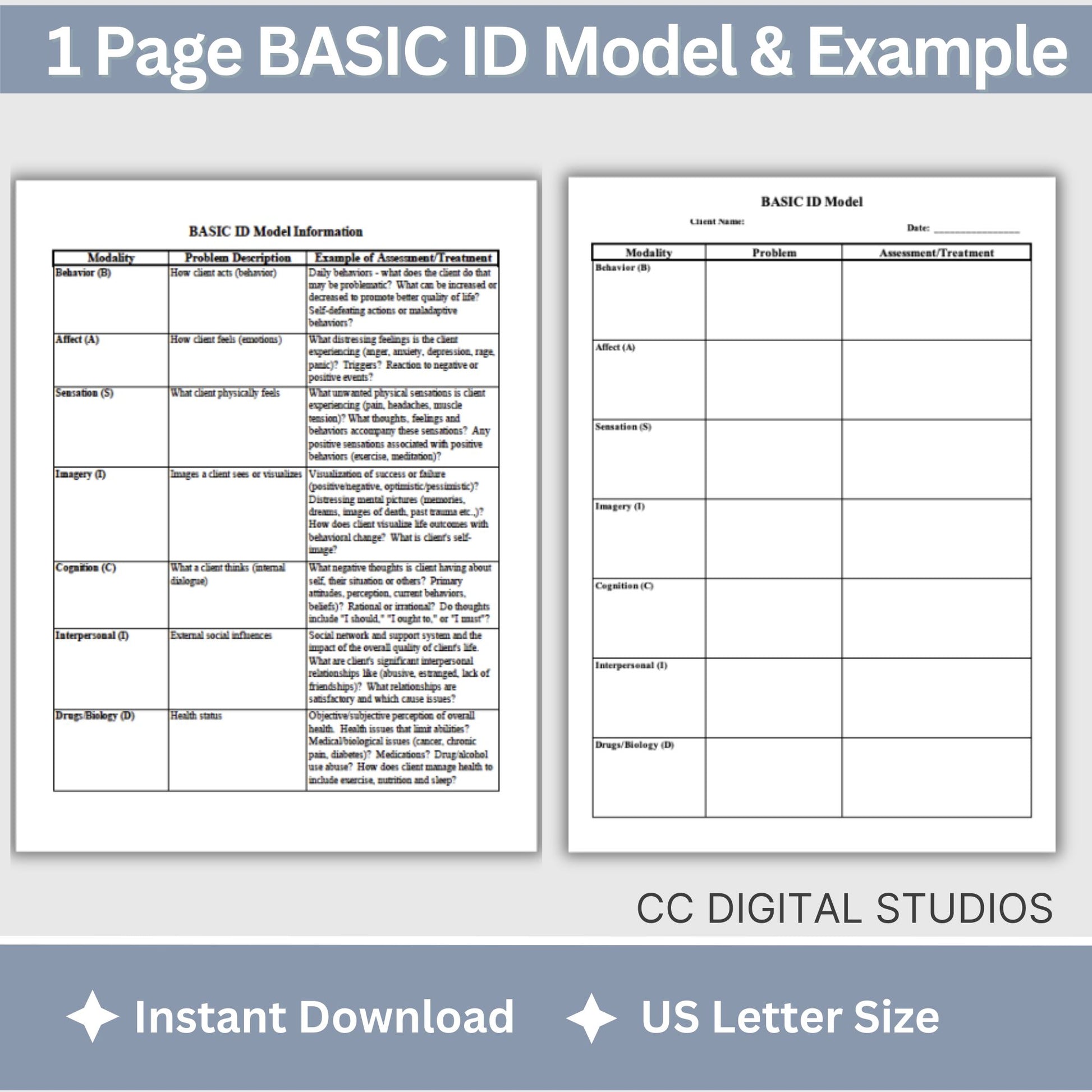 The CBT BASIC ID Model can be used in a variety of therapeutic contexts, including individual therapy, group therapy, and family therapy.  Therapist office therapy tools, psychology