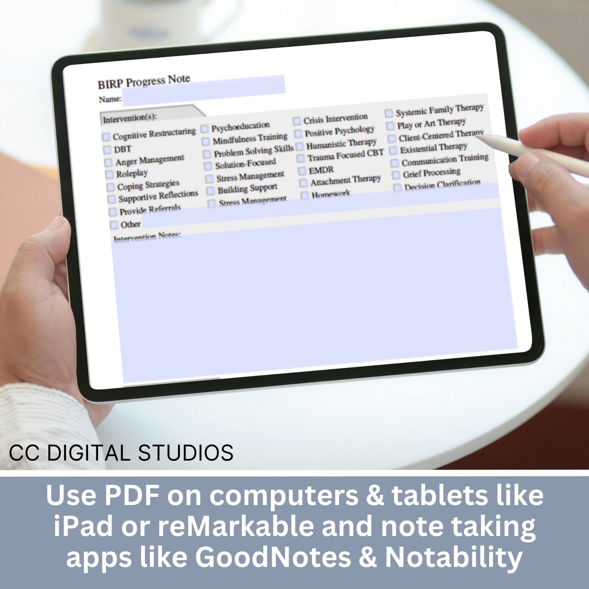 BIRP progress note template designed to assist you in taking thorough and accurate client notes.  Perfect for therapist office, counselors, social workers, and school counselors.