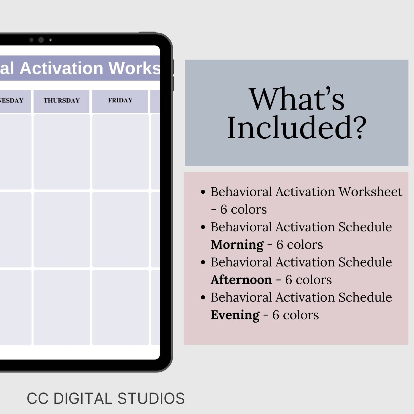 CBT Worksheets for Behavioral Activation a effective therapy resource. These worksheets can be added to your mental health workbook, designed for depression and anxiety relief, provides a structured approach for purposeful daily activities.