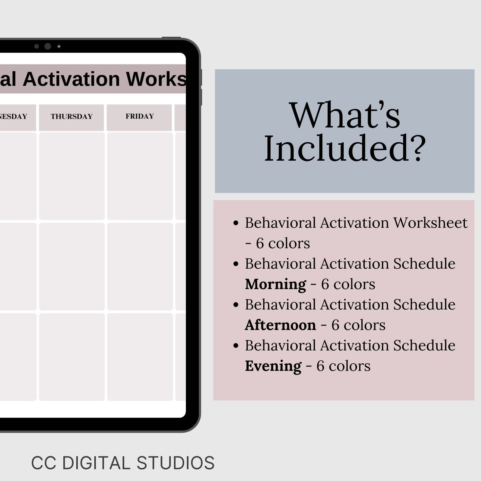CBT Worksheets for Behavioral Activation a effective therapy resource. These worksheets can be added to your mental health workbook, designed for depression and anxiety relief, provides a structured approach for purposeful daily activities.
