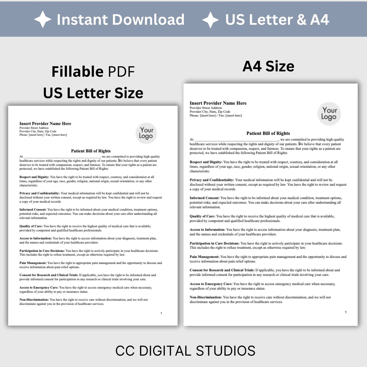 Billing Payment Form for Counseling Office, Credit Card Authorization PDF