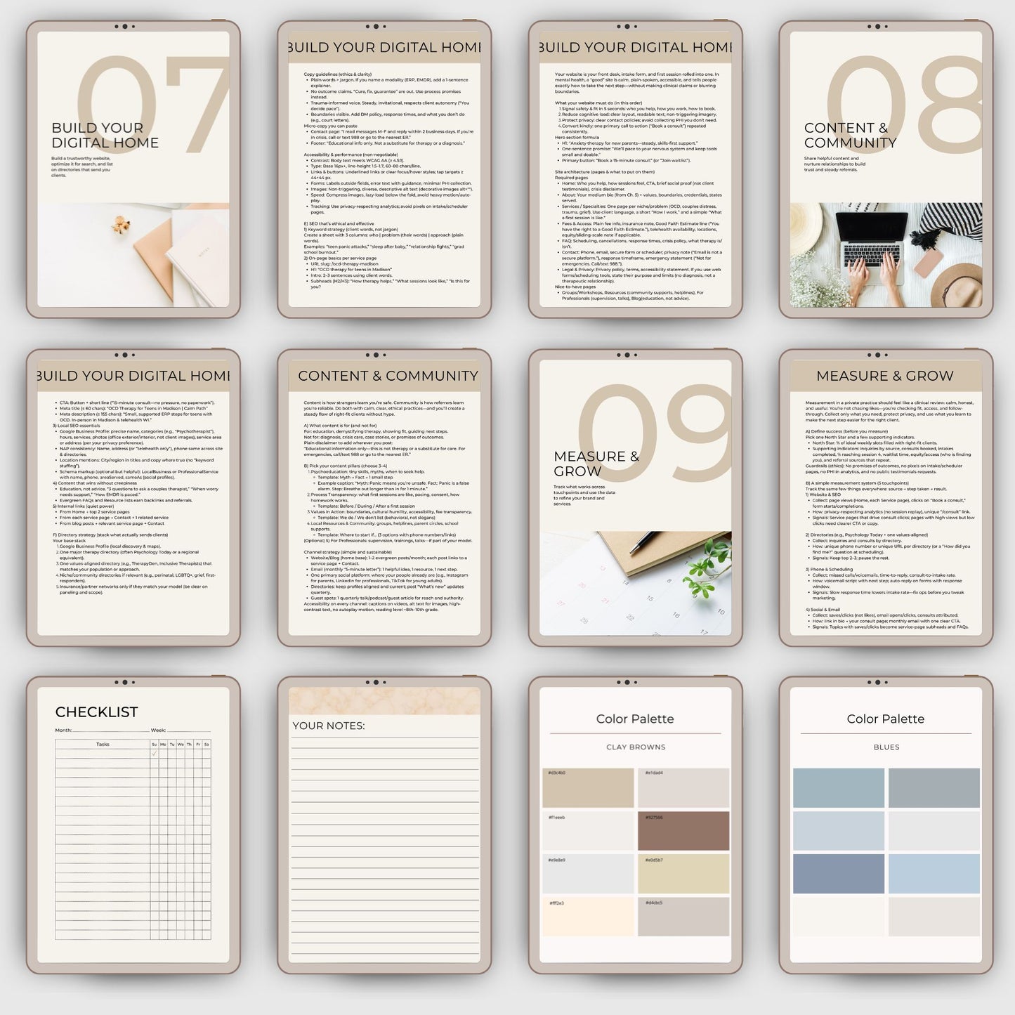 Build Your Brand for Mental Health Professionals - Branding Kit for Therapists - Private Practice Branding Kit