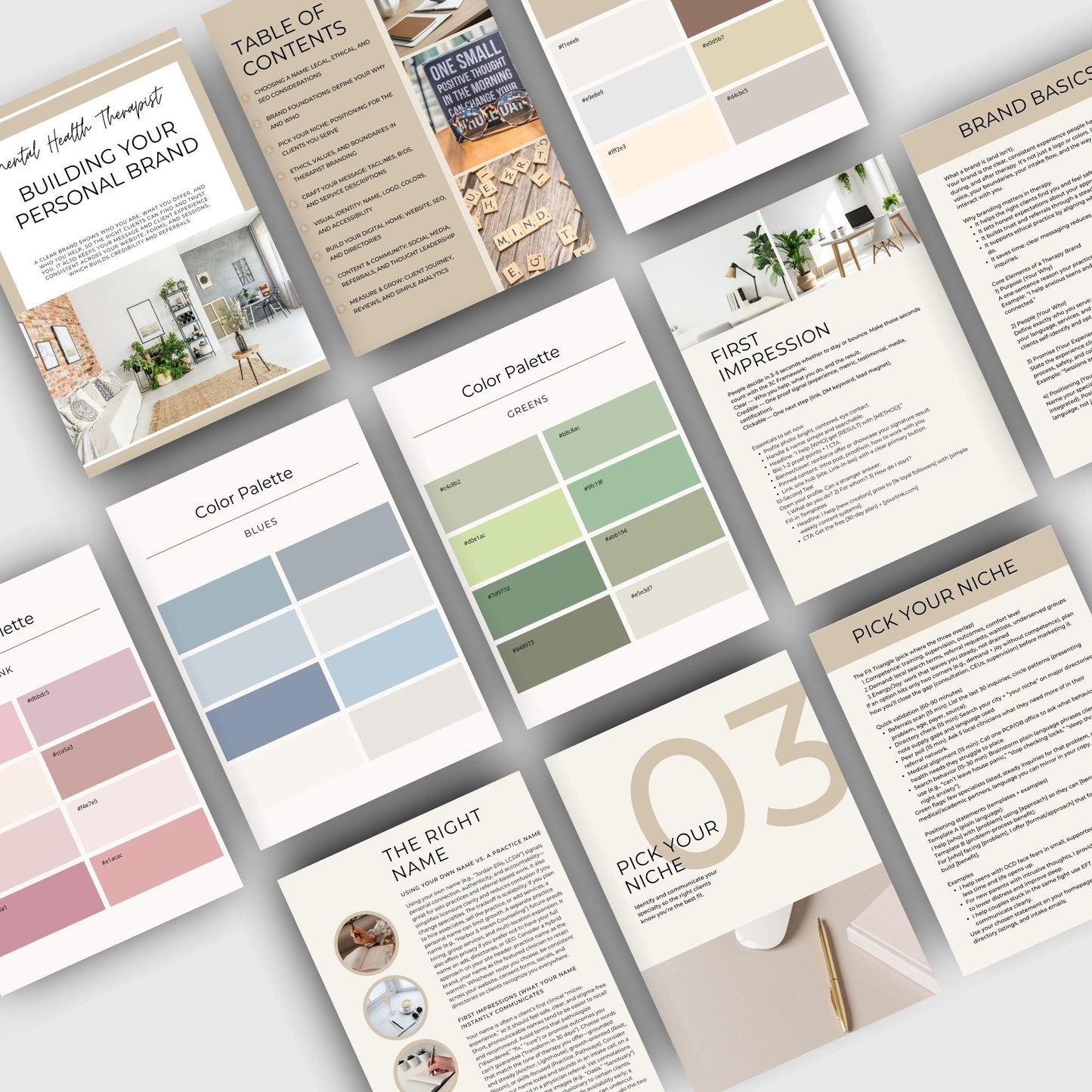Build Your Brand for Mental Health Professionals - Branding Kit for Therapists - Private Practice Branding Kit