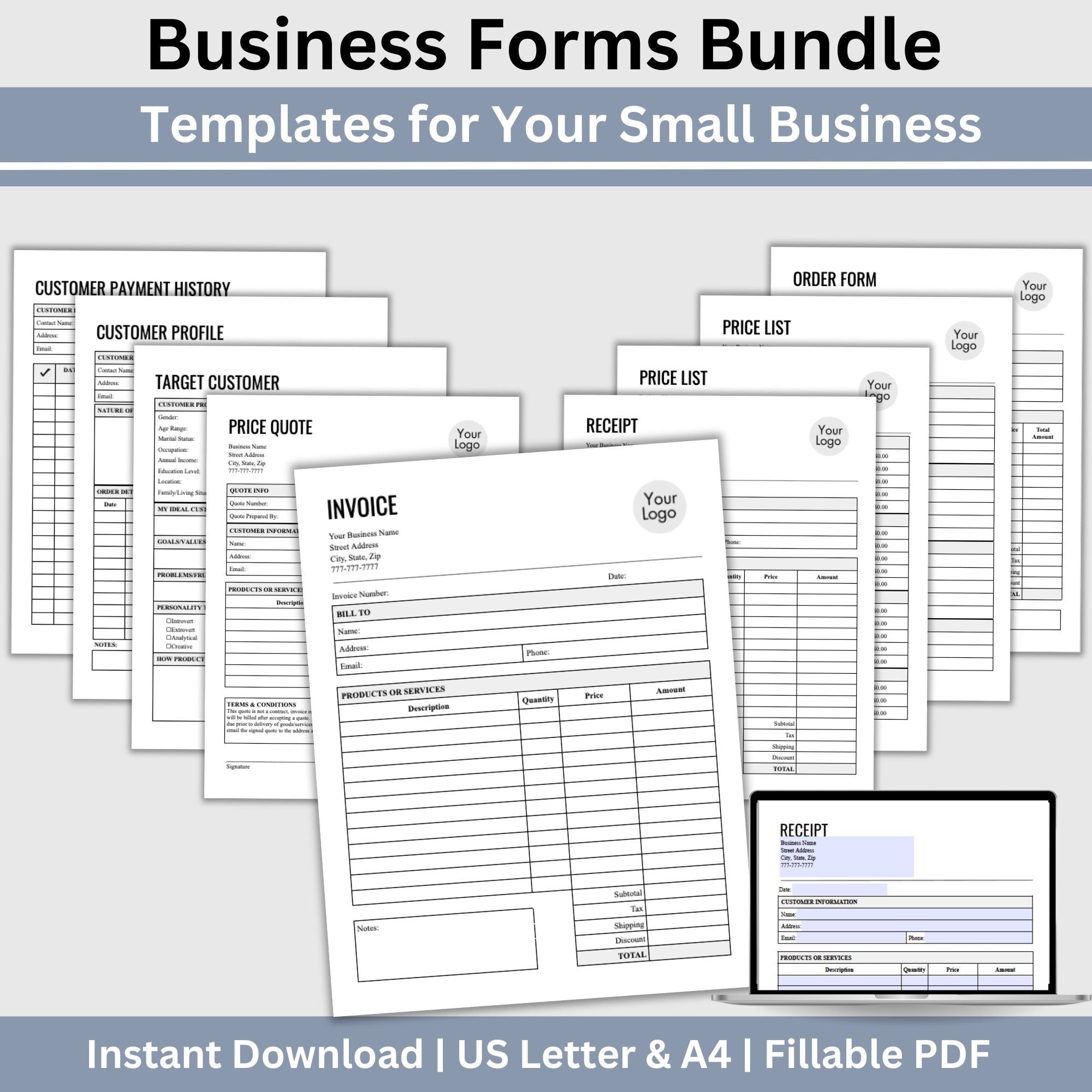 Business Forms Bundle - Fillable PDF – CCDigitalStudios