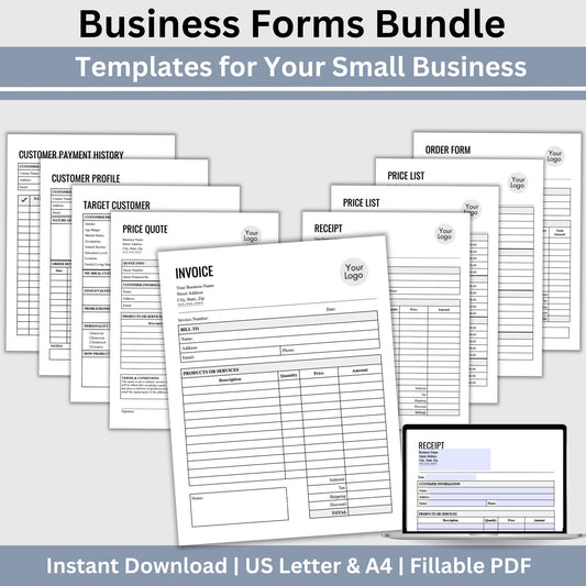 Business Forms Bundle - Fillable PDF