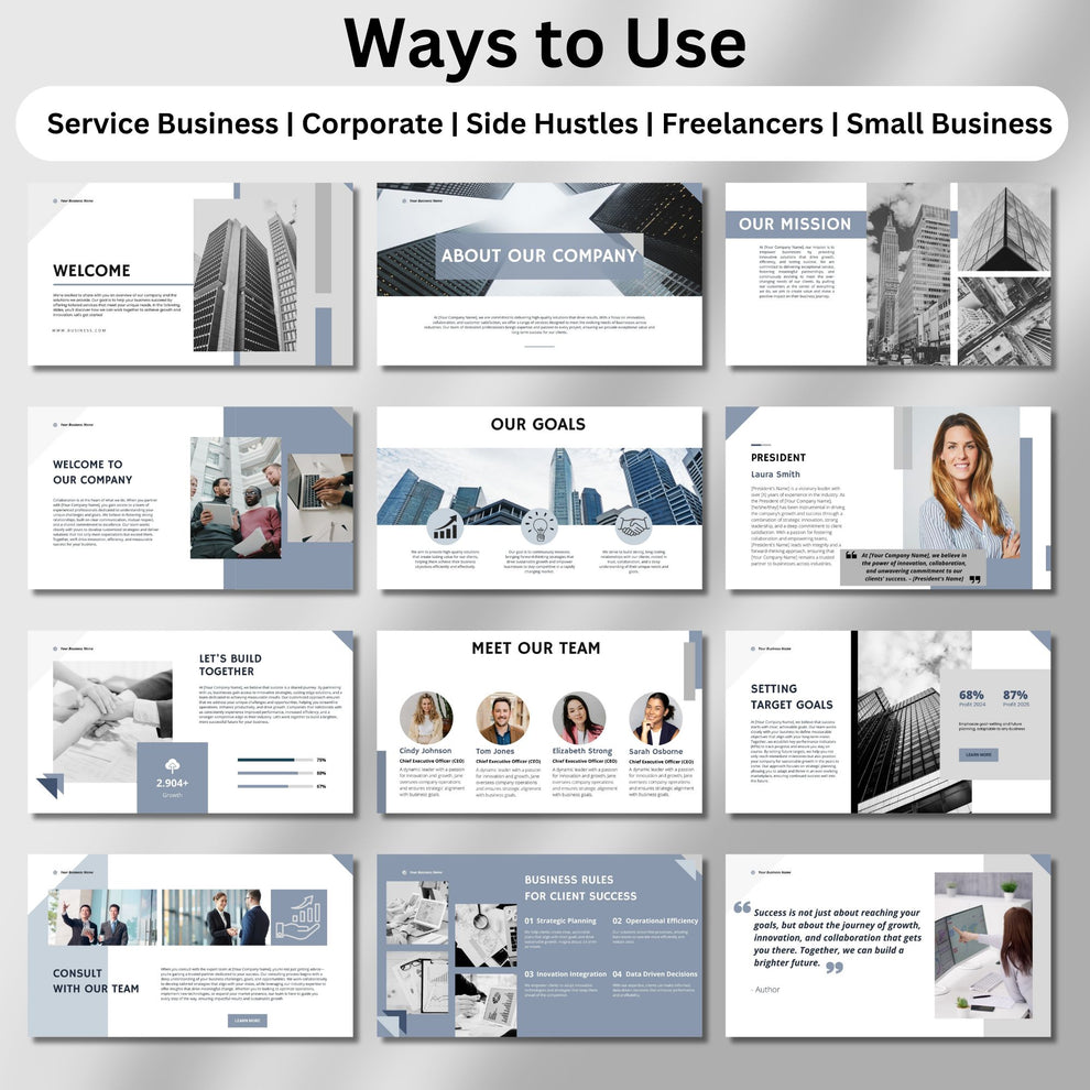 Business Pitch Deck | Editable Canva Template – CCDigitalStudios