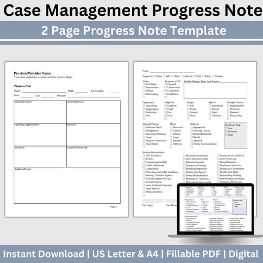 Case Management Template for Progress Notes. Tailored for case managers, school counselors, and social workers, this user-friendly template streamlines the process of recording progress notes effortlessly.