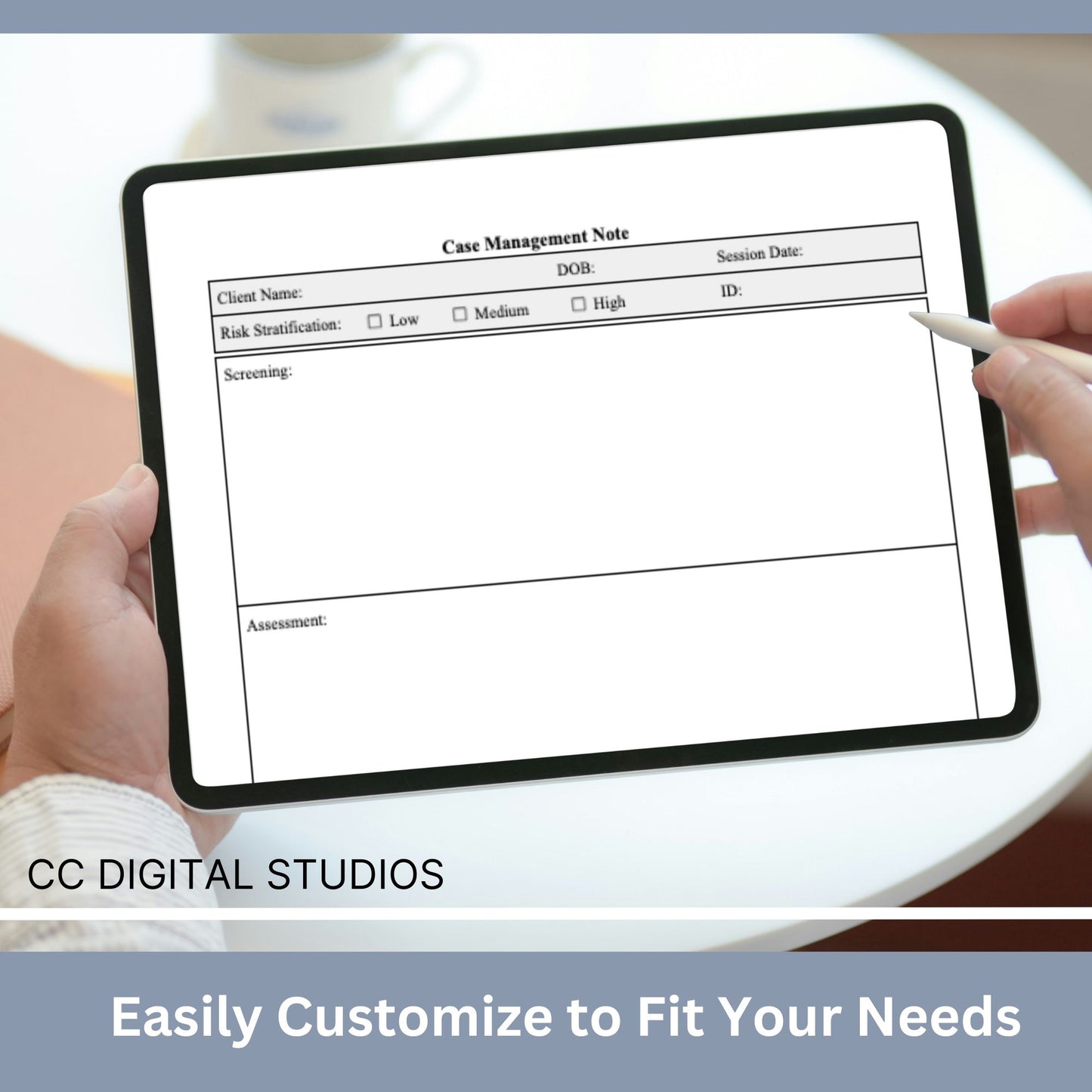 Case Manager Notes Template. Perfect for social workers, nurse case managers, and school social workers, this digital download streamlines your therapy notes and progress tracking.  Counseling notes, therapy tools