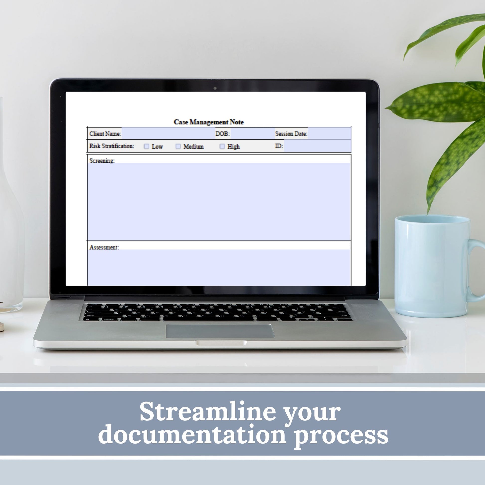 Case Manager Notes Template. Perfect for social workers, nurse case managers, and school social workers, this digital download streamlines your therapy notes and progress tracking.  Counseling notes, therapy tools