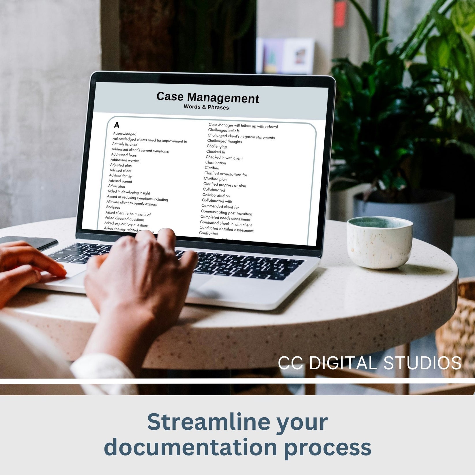 Case Manager Transcript Case Manager Cheat Sheet, Verbiage for Notes and Documentation, Social ...