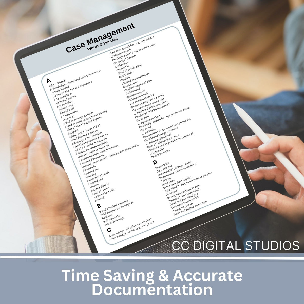 Targeted Case Management Notes Case Management Notes Cheat Sheets: Streamline Documentation Effortles ...