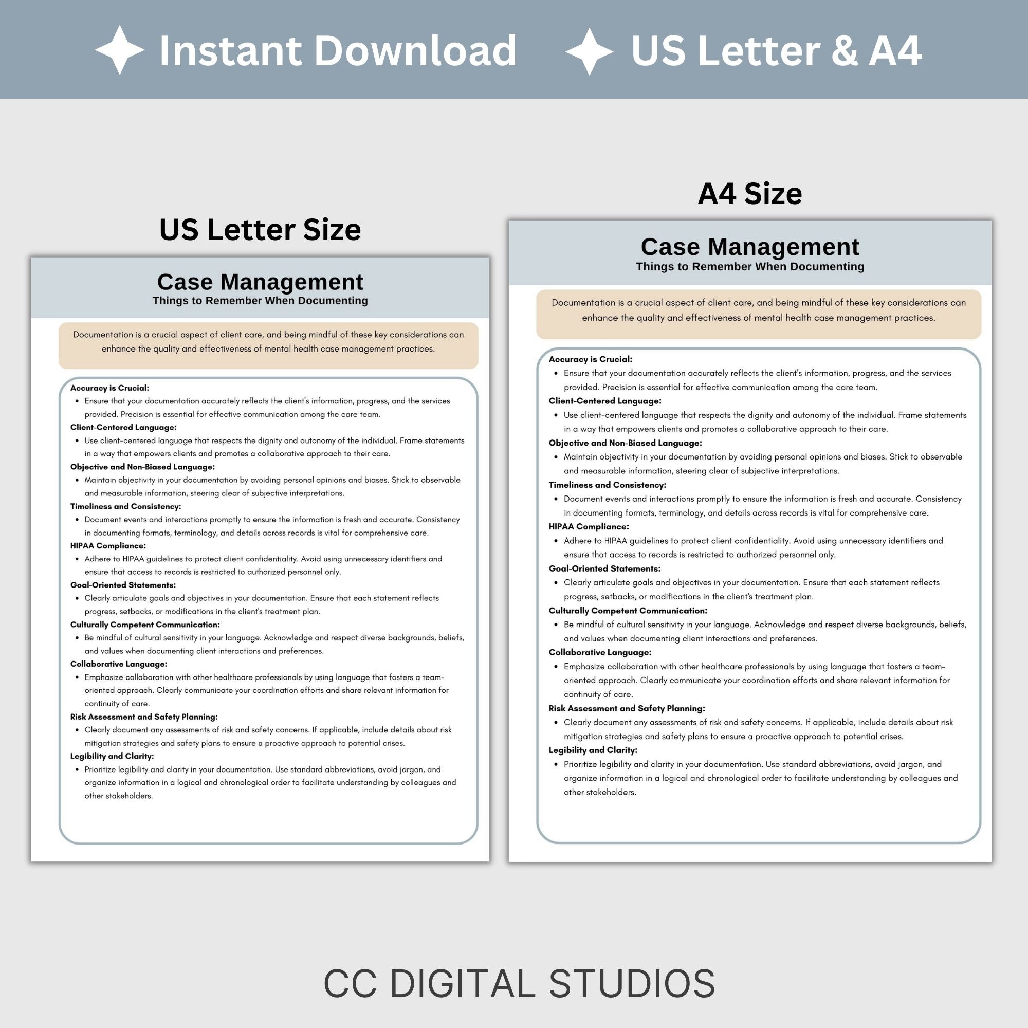 Targeted Case Management Notes Case Management Notes Cheat Sheets: Streamline Documentation Effortles ...