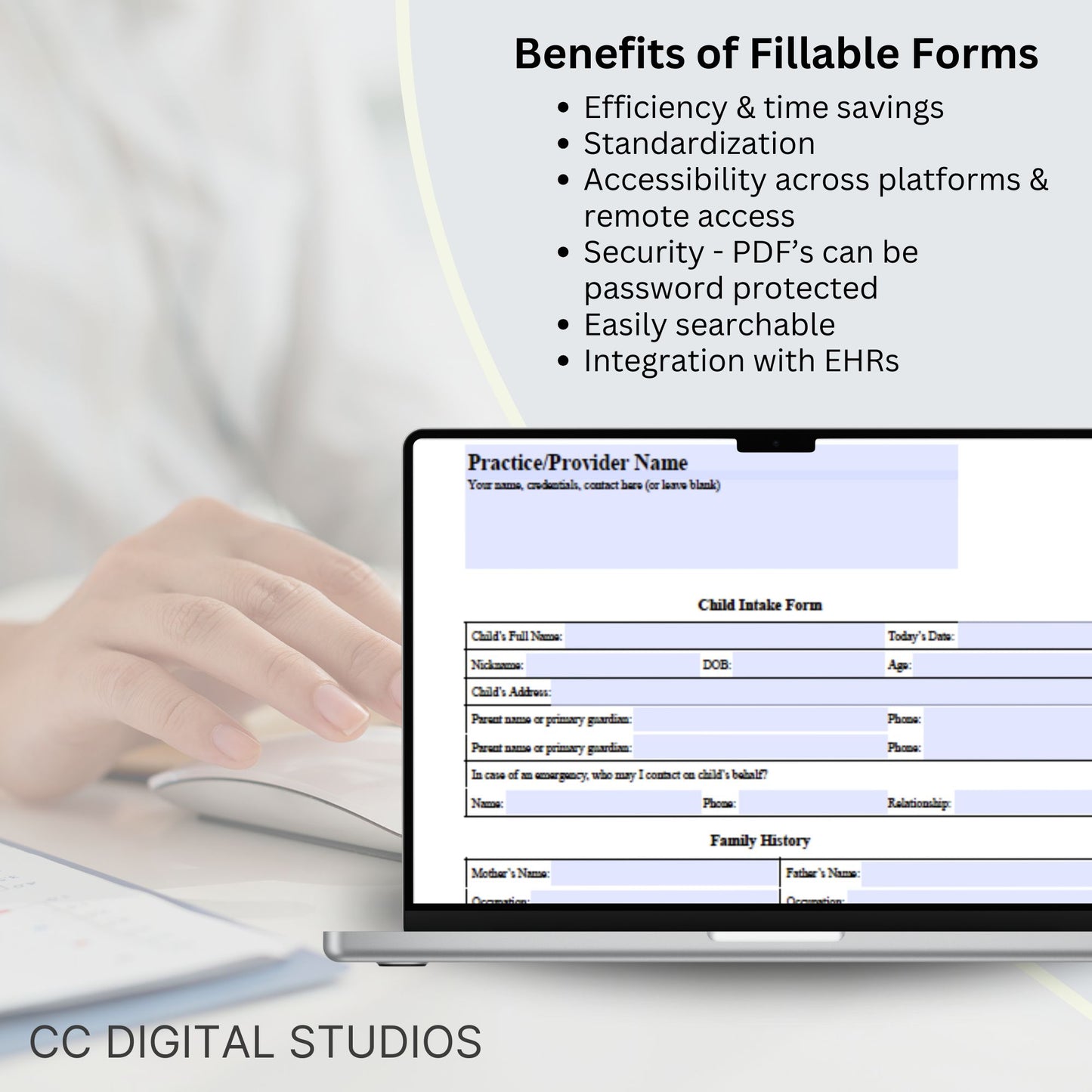 Child Intake Form: Simplify Your Therapy Sessions Fillable PDF