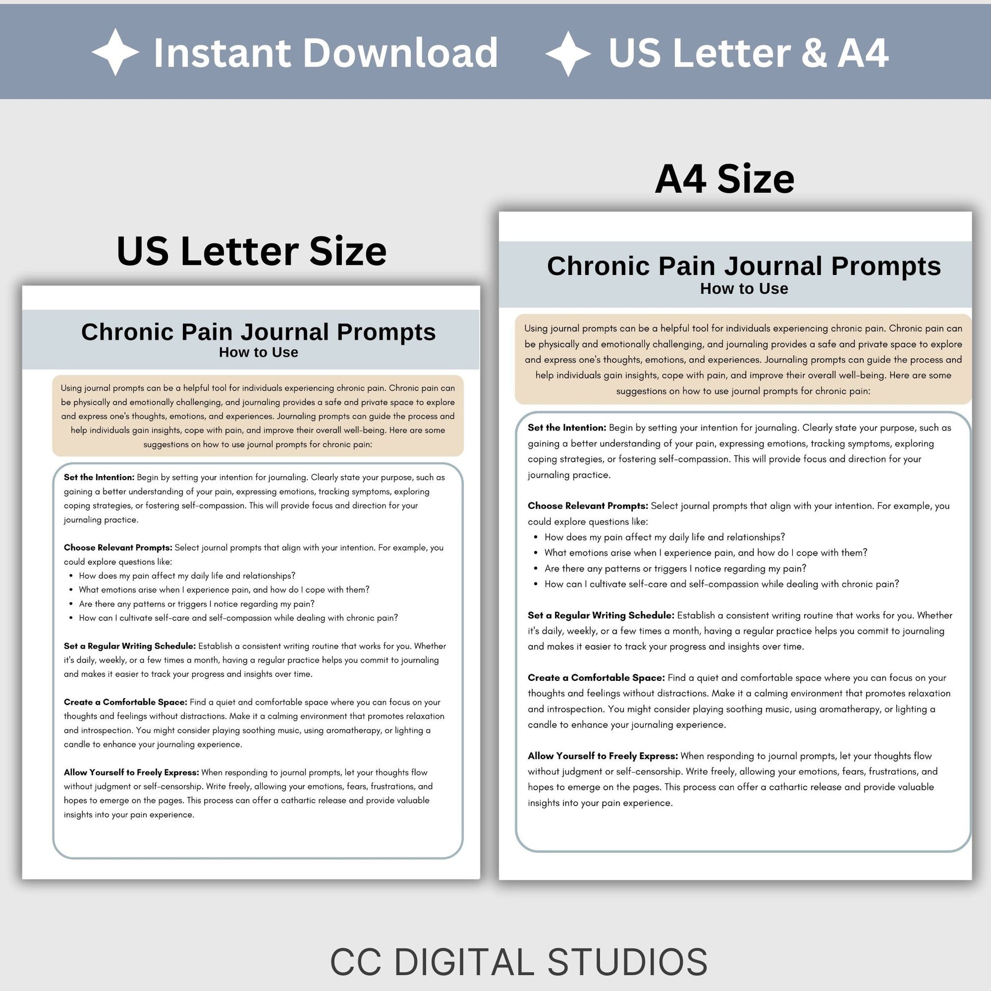 Chronic Pain Journal Prompts: Explore Emotions Safely