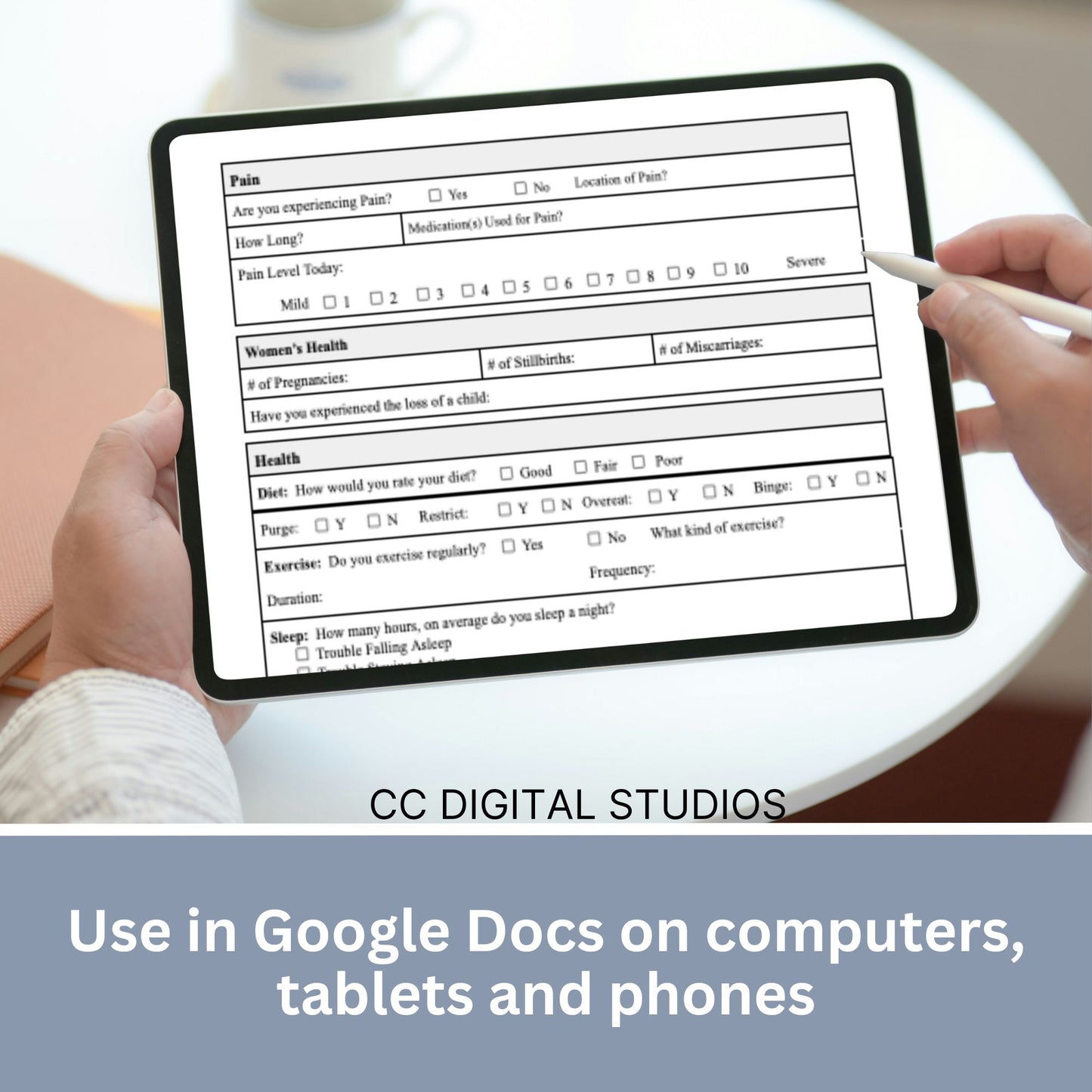 Comprehensive Mental Health Client Intake Form, a customizable Google Docs template specifically crafted for mental health practitioners, including therapists, counselors, psychologists, and social workers.