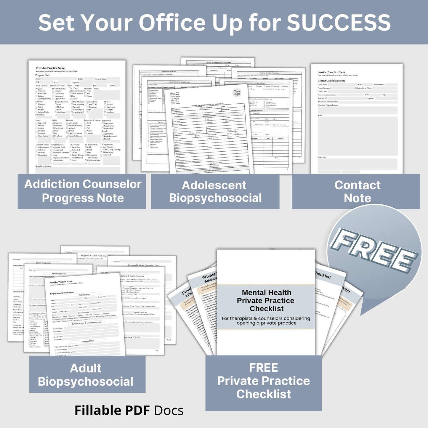 Therapy Documentation Bundle:  Streamline Your Documentation Process