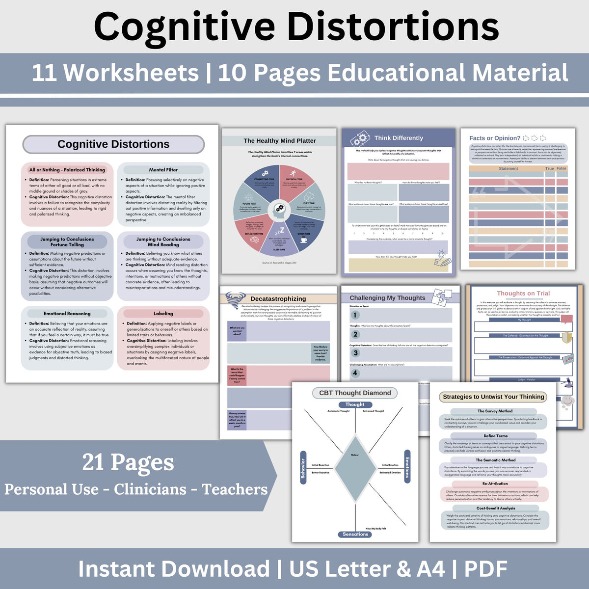 Cognitive Deflection Pattern Cognitive Distortions Worksheet 20 Best DBT Self Help Images In 2020