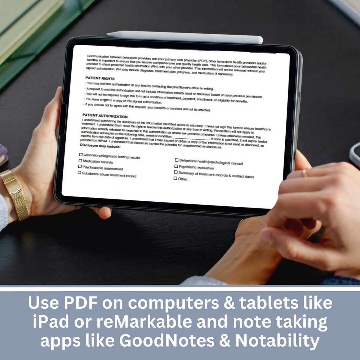 Coordination of Care & Release of Information for Behavioral Health Practices, Fillable PDF