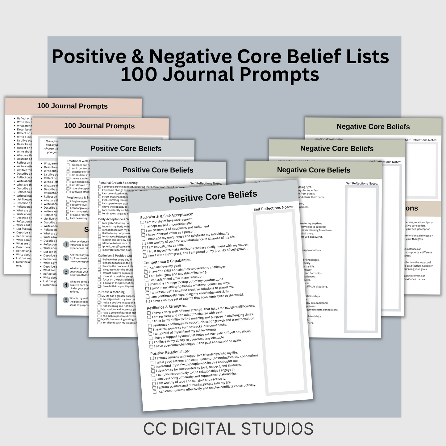 Our Core Values CBT worksheets can help you learn to control your emotions through positive thoughts. They are made to guide you in discovering what is really important to you, understanding your thoughts, and getting to know the real you.