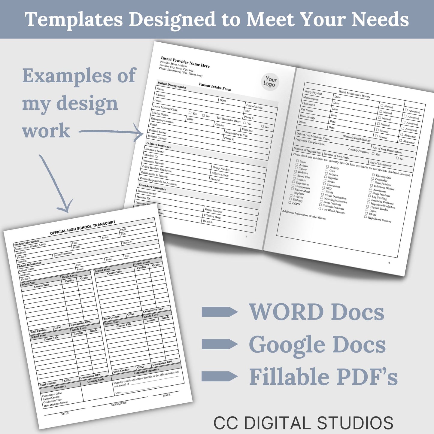 Custom Template Design:  Single Page