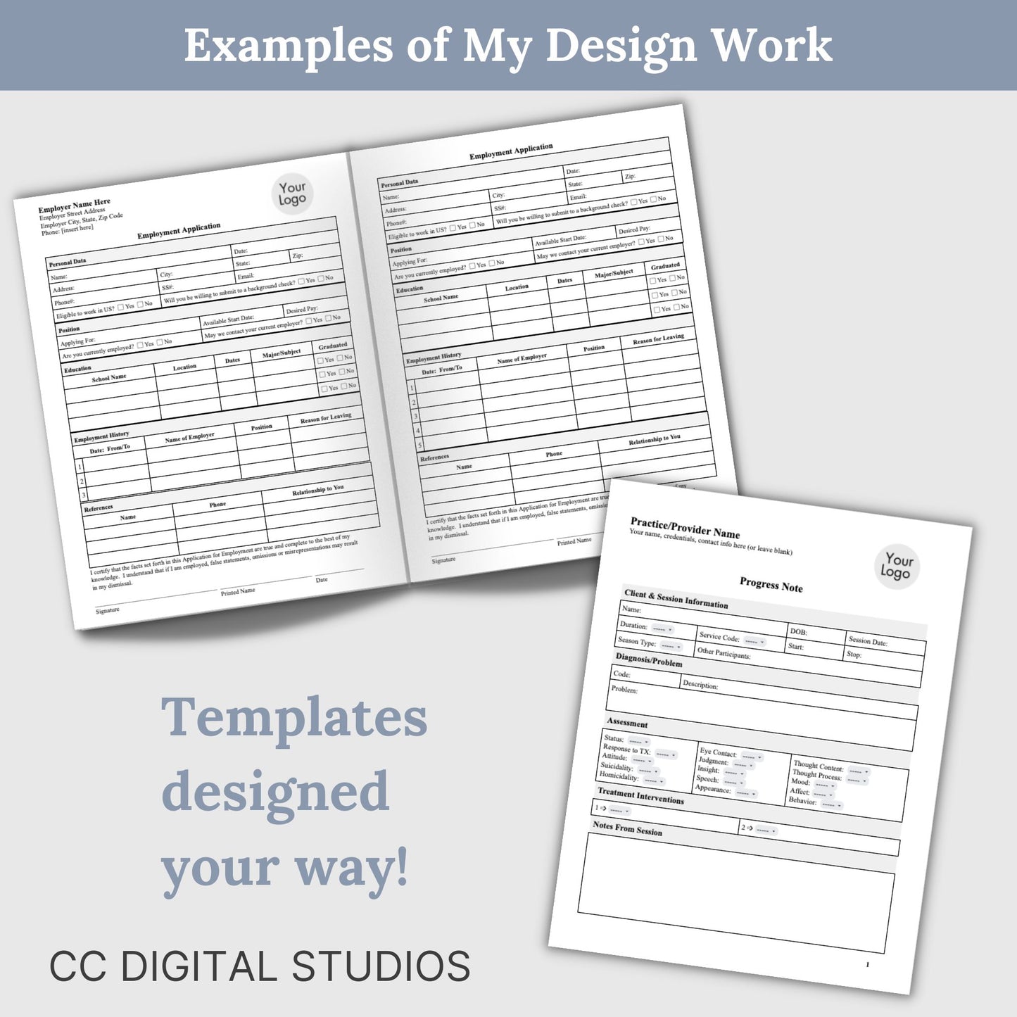 Custom Template Design:  Basic Package