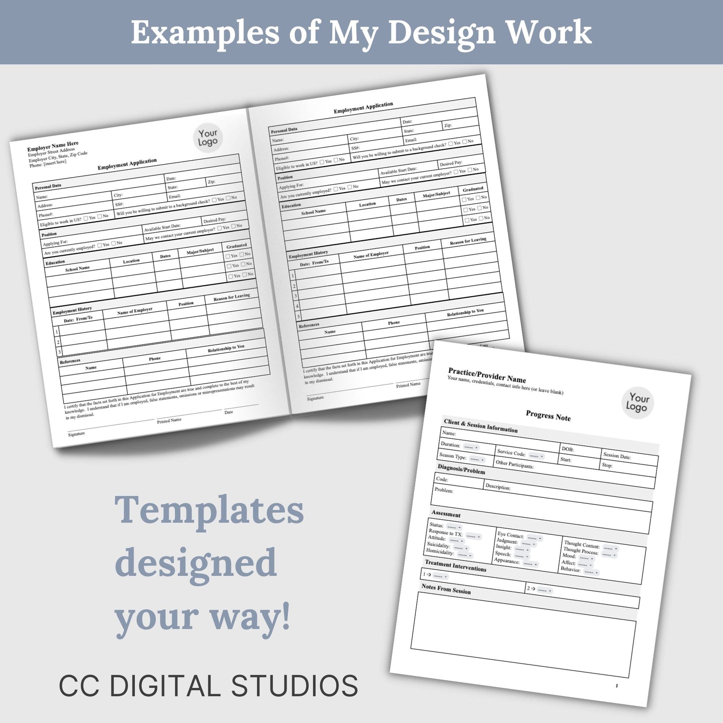 Custom Template Design:  Standard Package