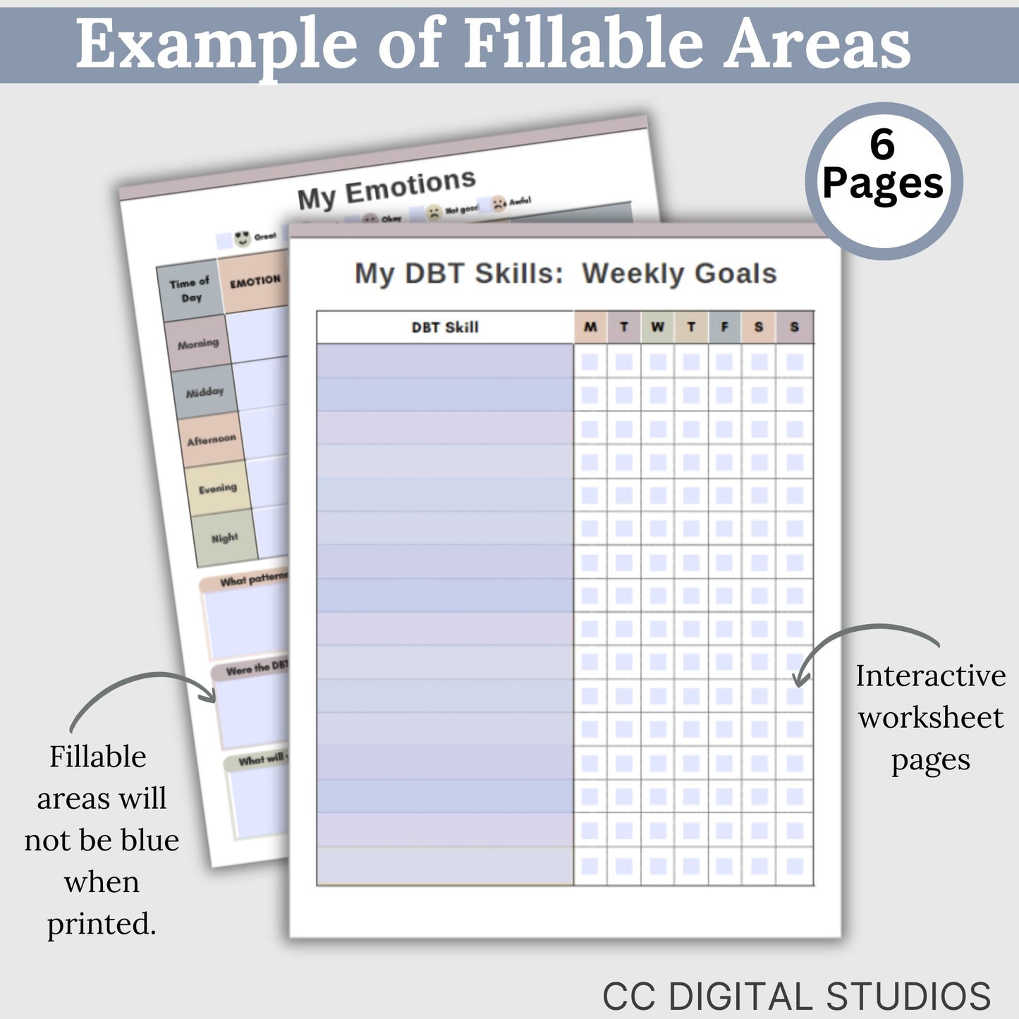 DBT Skills Therapy Worksheets