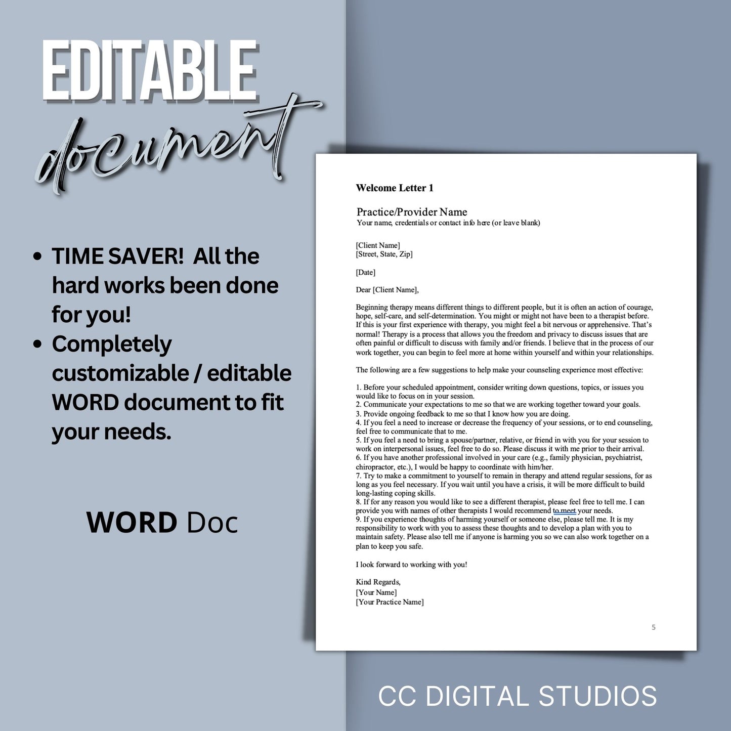 Therapist Office Email Templates: 32 Standard Email/Letter Templates and 9 Holiday eCards