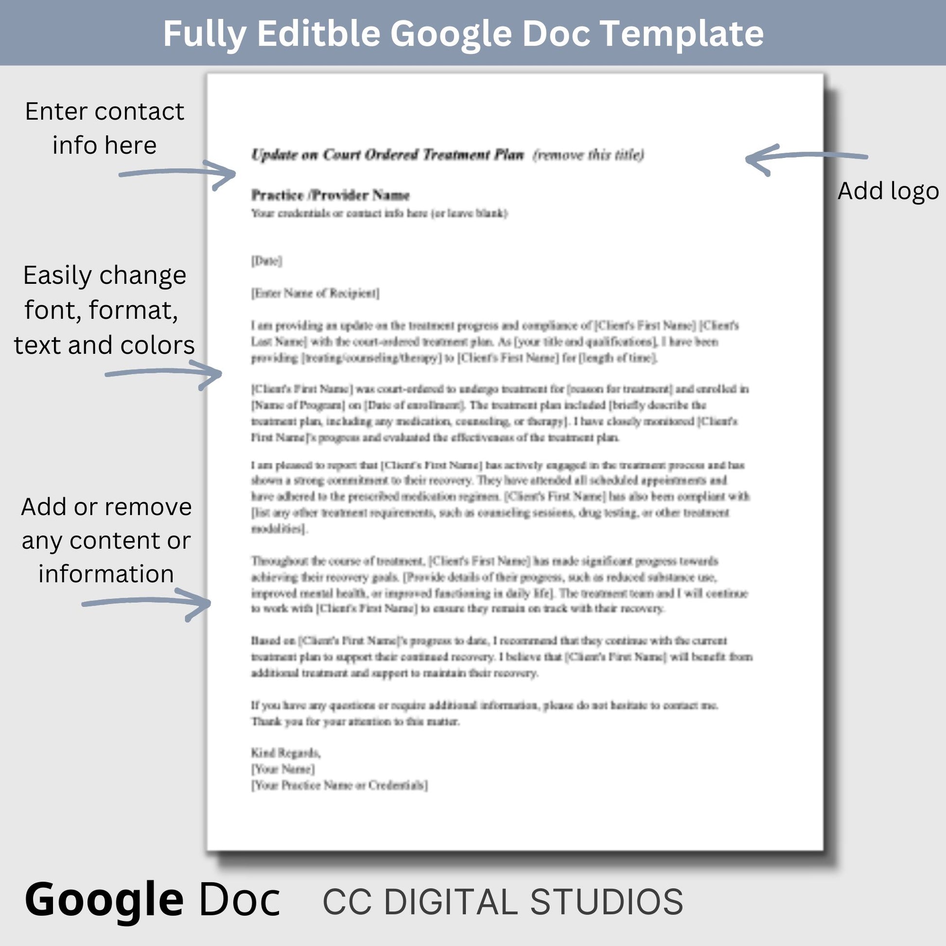 49 Email/letter templates that clinicians need for their professional correspondence. Pre-made emails/letters that will support your private practice business with minimal effort on your part. Completely editable Google Docs.