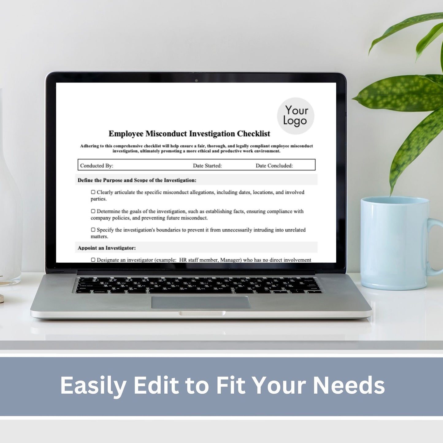 Employee Misconduct Form - Editable WORD DOC