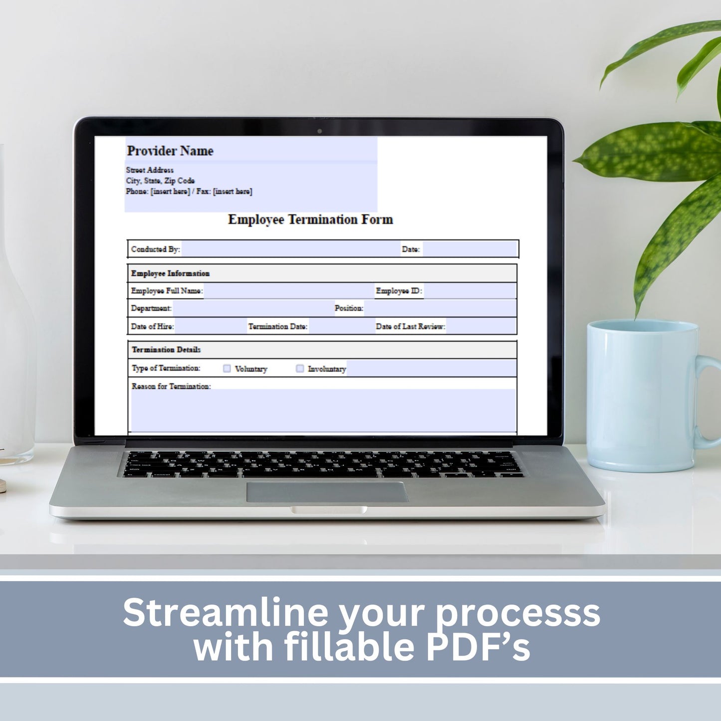 Job Application - Fillable PDF