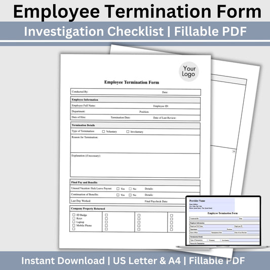 Job Application - Fillable PDF